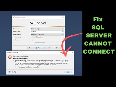 How to Fix "SQL Cannot Connect" Error in SQL Server Management Studio (SSMS)