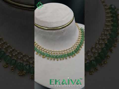 Ekaivaone  #jewelry #necklace #lightweight  #goldjewellery #gemstonejewelry  #bangalore #bestdesign