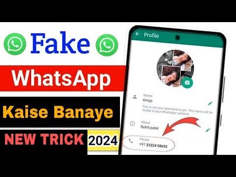 Fake Whatsapp Account kaise banaye 2024 | fake whatsapp | how to create fake whatsapp
