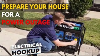 How To Power Your House With a Portable Generator | Backup Power