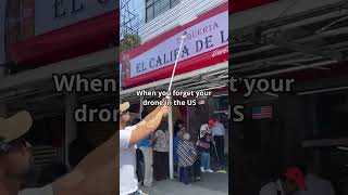 When you forget your drone in the US 🇺🇸 😂 #contentcreationhacks