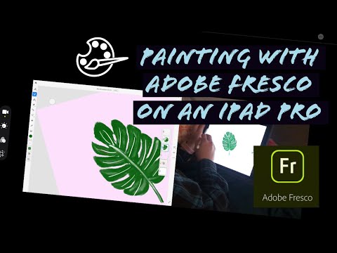 Digital Painting with Adobe Fresco on an Apple iPad Pro time-lapse 2020
