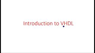 VHDL tutorial for beginners | Entity declaration | Digital System Design | Lec-01
