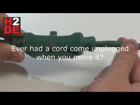 LIFE HACKS - Hack 02 keep extension cords from coming unplugged