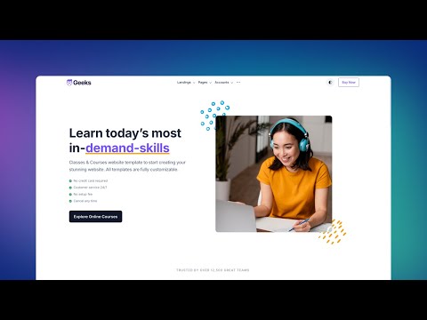 Clean and Simple Instructor, Tutor and Teacher Dashboard UI Design