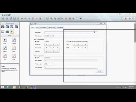 Huawei eNSP Basic Networking - Using 1 router