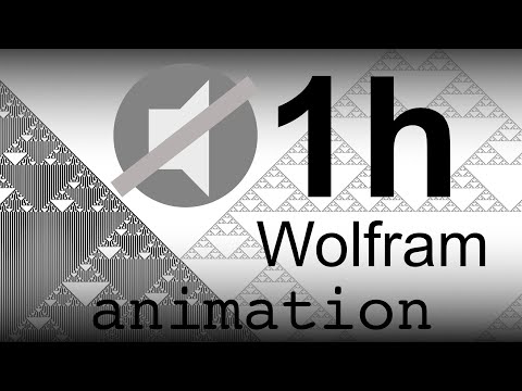 [Video Background] - Wolfram Cellular Automata Animation (No Audio) - 1 Hour of ART Video Background