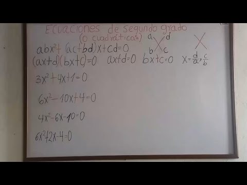 Ecuaciones de segundo grado 3ra parte