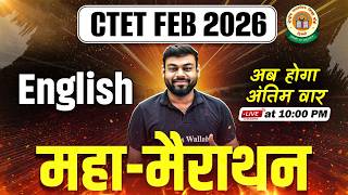CTET English Paper 2 & 1 | English Marathon For CTET Feb 2026 | CTET English Class By Sharad Sir