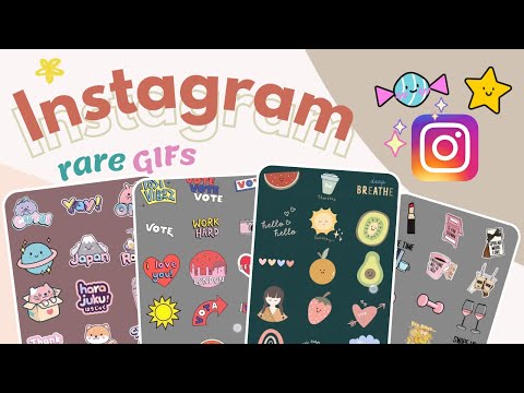 INSTAGRAM GIF sticker search keywords | aesthetic GIFs on Instagram 🌼🌸✨