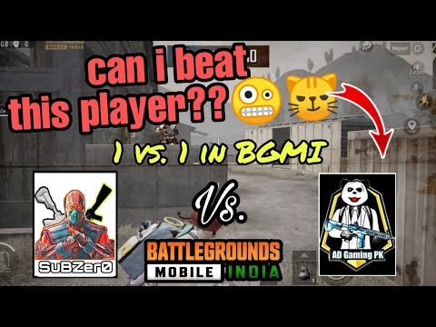can I win against this youtuber @AD Gaming PK.😱 //1V1TDM//BGMI..