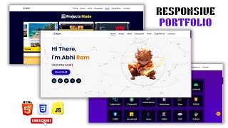 How to Create a Responsive Modern Portfolio Using Html CSS JS Beginners To Advanced Full Tutorial