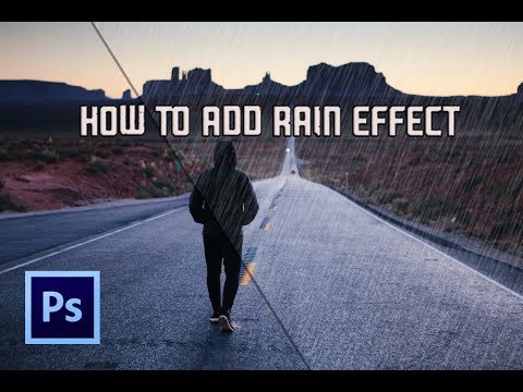Create Rain effect in Photoshop | One minute tutorial