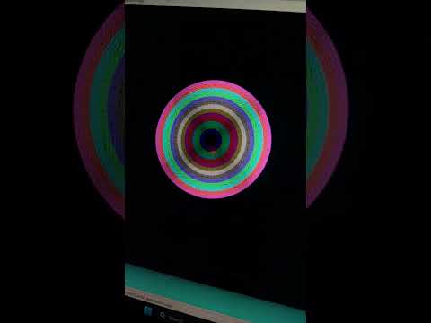 computer graphics programming in C language !! circle ⭕ !! status !! #coding #shorts