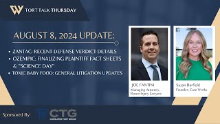 August Lawsuit Updates | Zantac Verdict, Ozempic Litigation, and Toxic Baby Food Lawsuit Status