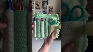 crochet hook storage case tutorial now up🍄#shorts #shortsclip #crochet #crochettutorial #fyp #fypシ