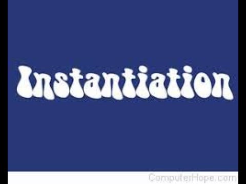INSTANTIATION  in C++ programming