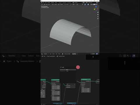 Create a stunning groin vault with Blender Geo Nodes