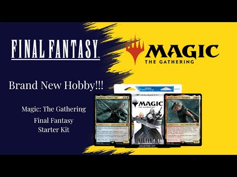 Brand new to Magic: The gathering | opening my first ever starter pack | Final Fantasy edition