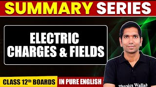 ELECTRIC CHARGES & FIELDS | Summary in Pure English | Physics | Class 12th Boards