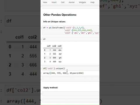 How to find Unique Values in a Python Dataframe Column | Jan 2025