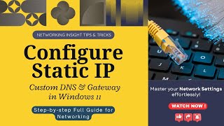 How to Configure Static IP Custom DNS & Gateway in Windows 11 – Full Guide! 🧠 💻 | Ethica