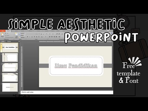 Simple Aesthetic Powerpoint [FREE TEMPLATE & FONT]✨ #12
