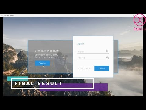 Auto Animated Sign Up Page in Adobe XD - Ryuki Tuts