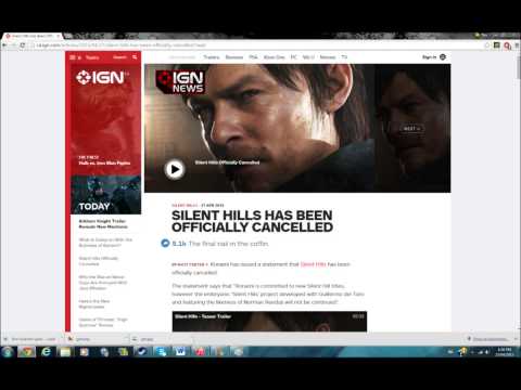 How I feel about Silent Hills getting cancelled