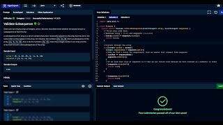 Validate Subsequence (AlgoExpert)