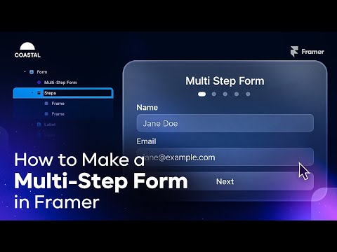 How To Make a Multi-Step Form in Framer Using AI