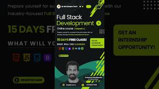 Master Full Stack Development: From Zero to Hero | Dr APJ Dream Tech #fullstackdevelopment