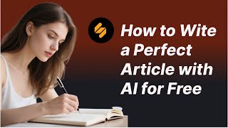 2026 How to Write a Perfect/Human Like Article with Simplified AI Writer for Free