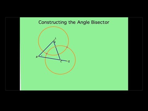 Geometry-Construction of an Angle Bisector