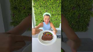 Chocolate Sponge Cake Prank 😳🍰😆 #shorts #khamitovy #martaandrustam