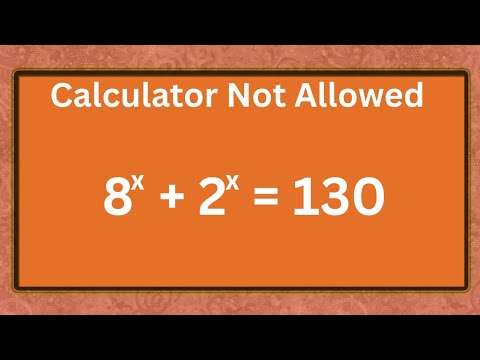 France - Math Olympiad Question | An Exponential Equation | You Should be able to solve this!