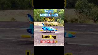 Perfect Landing - TopRC MODEL L-39  #rcwarbird #warbird #fighterjet #turbinejet #rcplane #toprc #l39