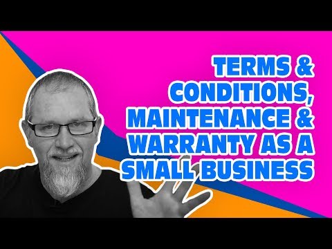 Small Business Web Designer (1 of 3): Terms & Conditions, Maintenance & Warranty as a Small Business