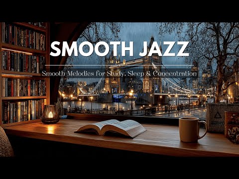 Rainy Night Jazz & Smooth Jazz for Study Focus | Cozy Instrumental Work Vibes