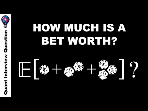 How Much is a Bet Worth in Chuck-A-Luck? | Quant Interview Questions