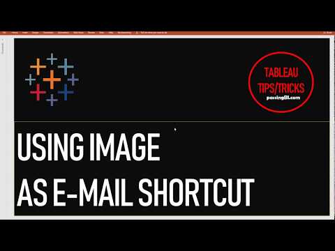 Using Image as Email Shortcut in Tableau
