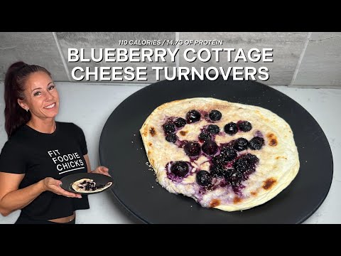 Air Fryer Blueberry Cottage Cheese Turnovers