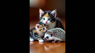 Funny cat and cute hedgehog moments 🐱🦔 Their friendship will melt your heart!