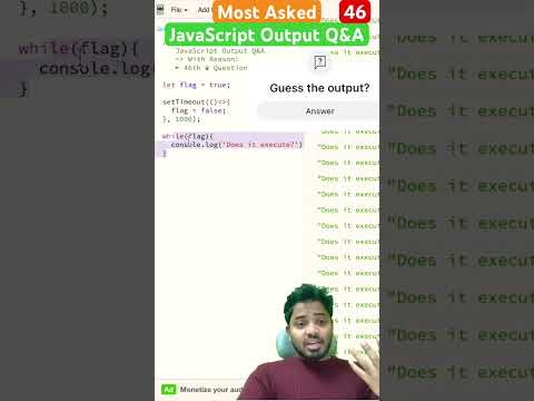 (Q-46) Most Asked JavaScript output question #javascript #interview