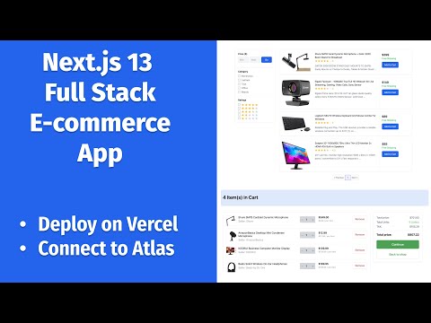 Next.js 13 Full Stack E-commerce App #32 | Connect to MongoDB Atlas, Deploy on Vercel