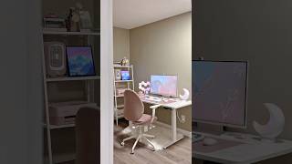 Barbieland vibe🌸 #desklife #standingdesk #desksetup #homeoffice #ergonomics #productivity