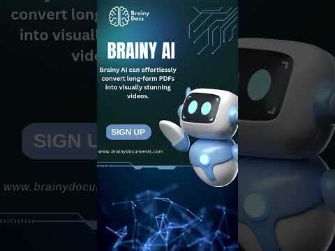"Transform your PDFs into a visual journey with Brainy.AI.📄🎥✨ #BrainyDocuments #shorts #aicontent