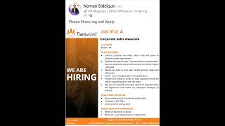 Corporate Sales Associate | job seekers | jobs 2024 | New Opportunities #jobs2024 #jobseekers