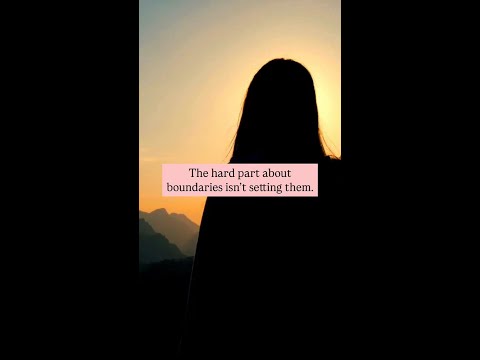 Set Boundaries For Yourself. #boundaries #selfcare #therapist
