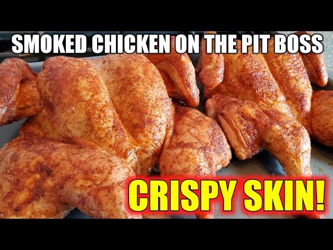 Smoked Whole Chicken on the Pit Boss Wood Pellet Grill 700FB - Crispy Skin!